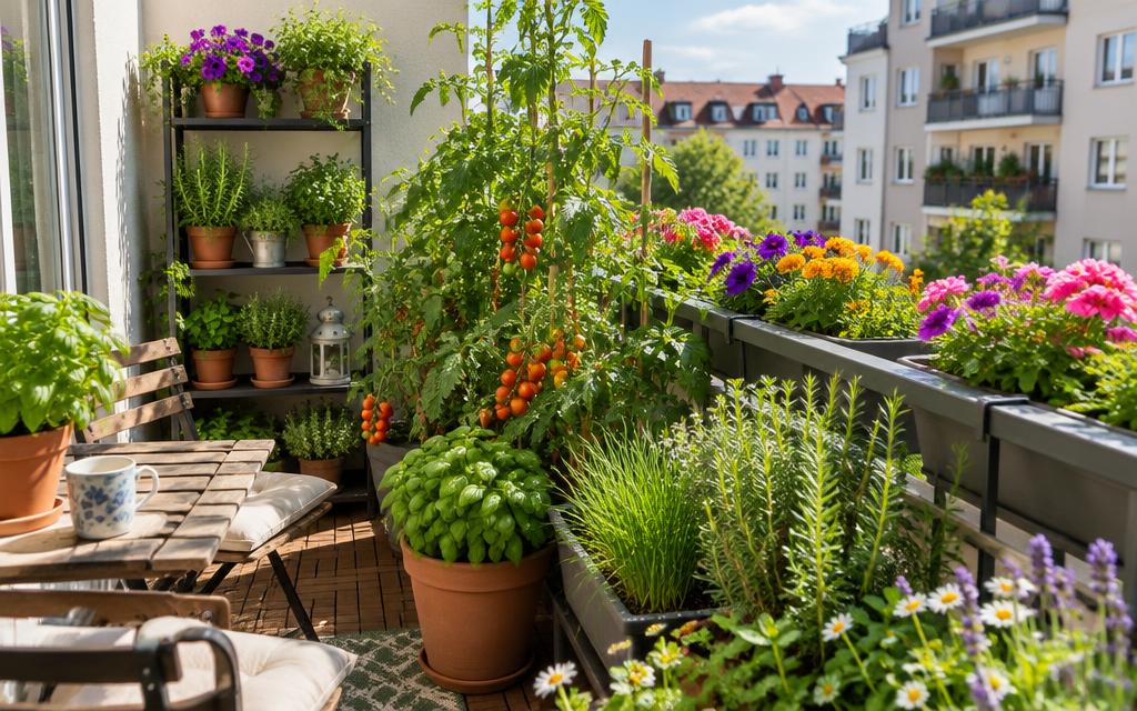 Sur 4 m² de balcon, elle récolte 60 kilos de légumes par an